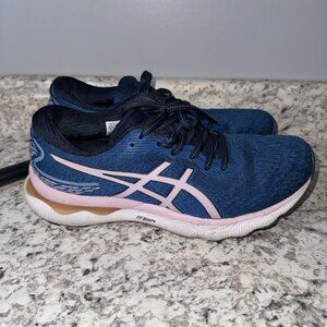 ASICS Womens Gel Nimbus 24 Running Shoe Blue Size 9M